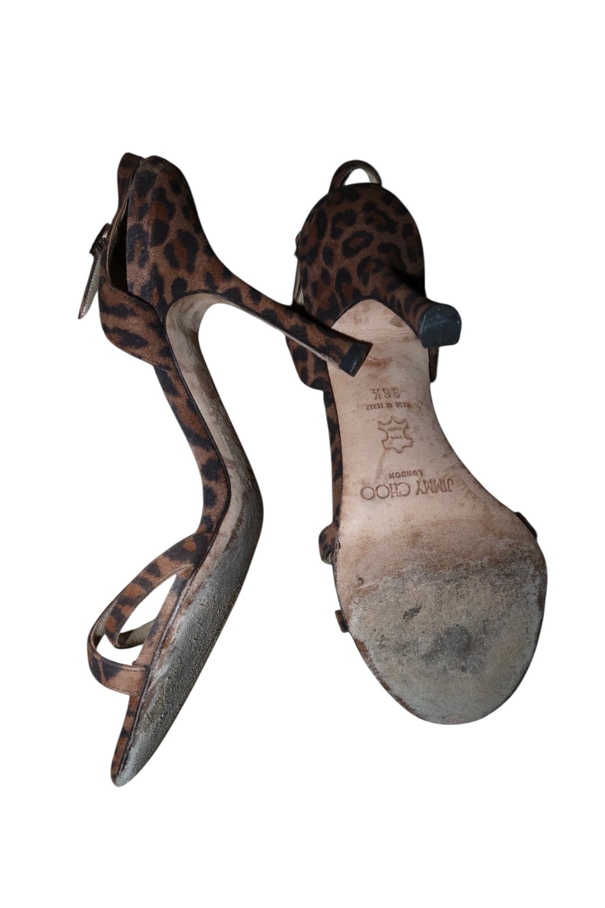Jimmy Choo brown leopard suede heels (36.5)