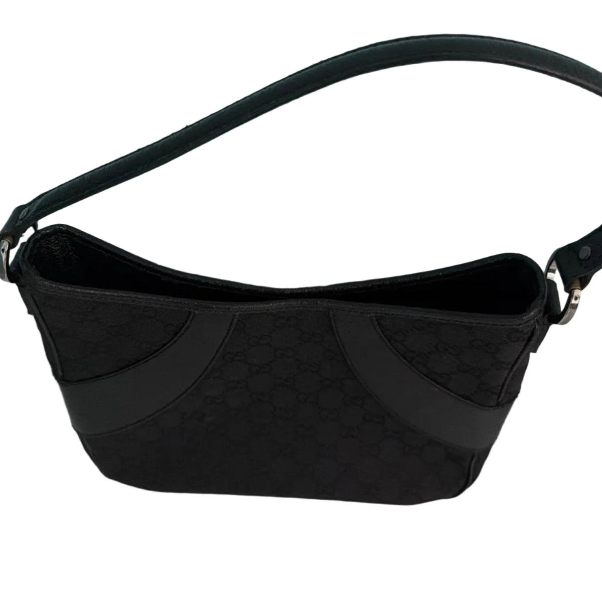 Gucci GG Canvas Black Shoulder Bag