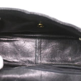 #53 Chanel Big Matelasse Turn Lock Shoulder Bag Caviar Skin Black