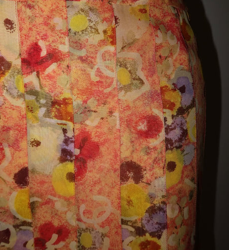 Chanel 2004 floral chiffon skirt size 38