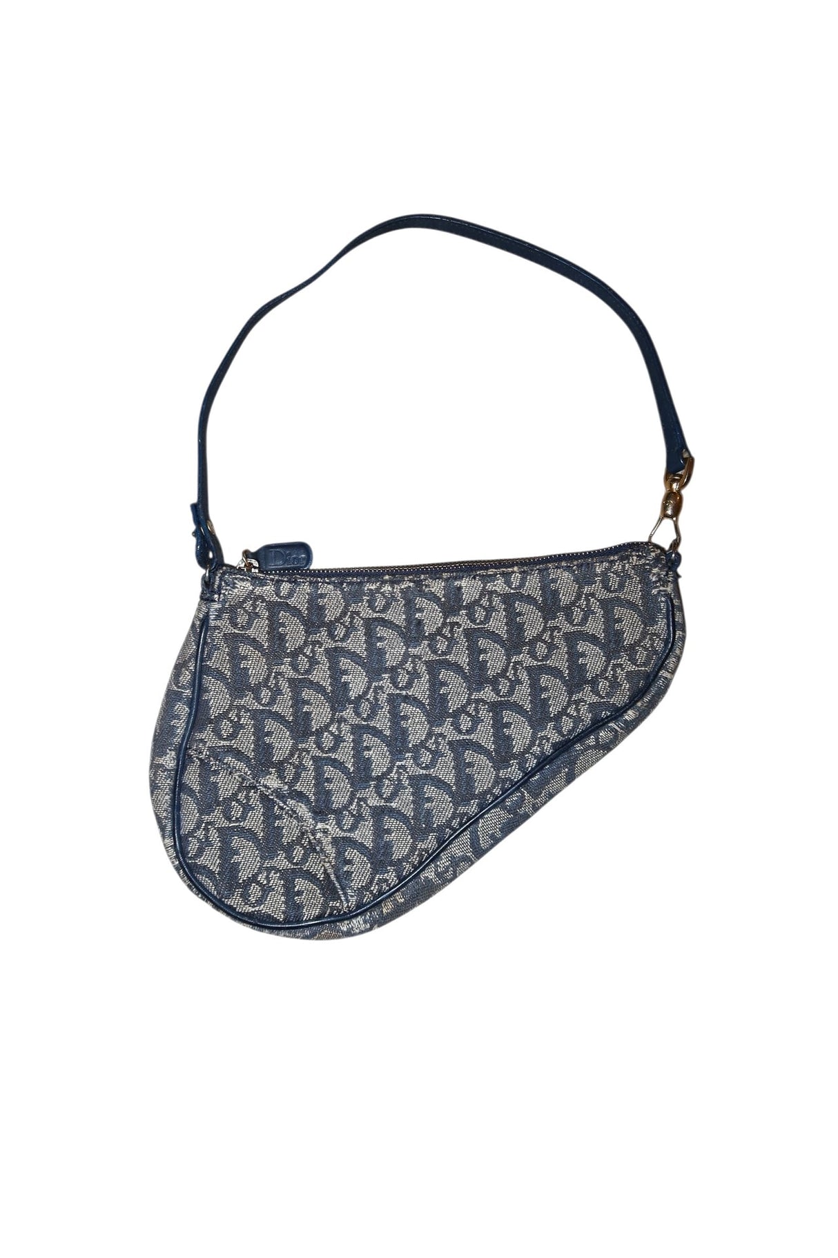 Dior blue diorissimo monogram saddle bag