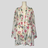 Tulip floral sheer robe