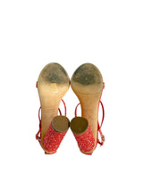 Giuseppe Zanotti red glitter heels (40)