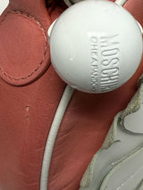 Moschino Peach and White Daisy Circle Bag