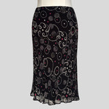Polka dot patterned skirt