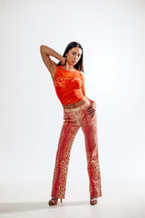 SS 2000 Archival Roberto Cavalli Pink Leopard Print Pants