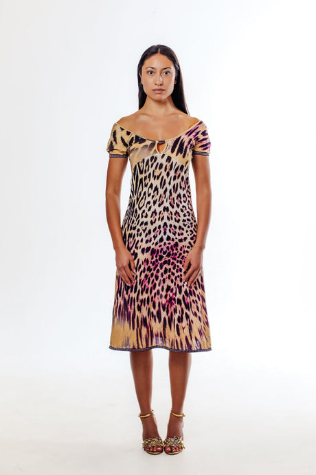 Roberto Cavalli ‘Just Cavalli’ Leopard Print Mini Dress