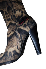 Roberto Cavalli Leopard boots (37)
