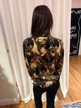 Vintage 100% silk top TUV #73