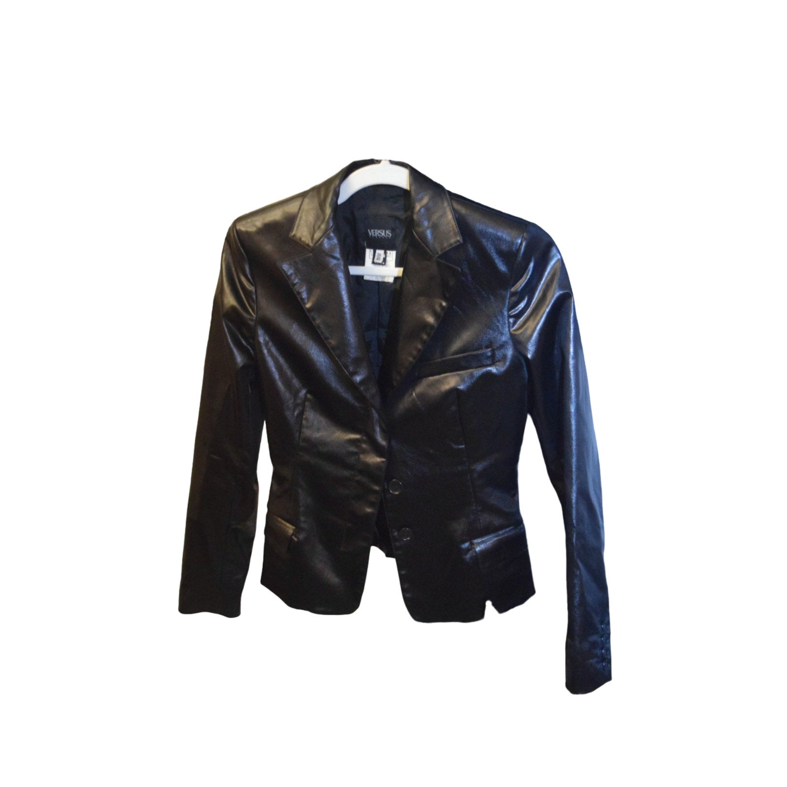 Versace Leather Blazer