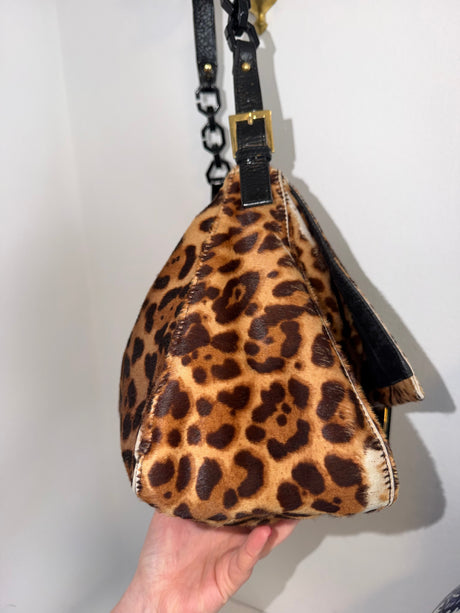 Rare Vintage Pong Hair Cheetah Mama Baguette