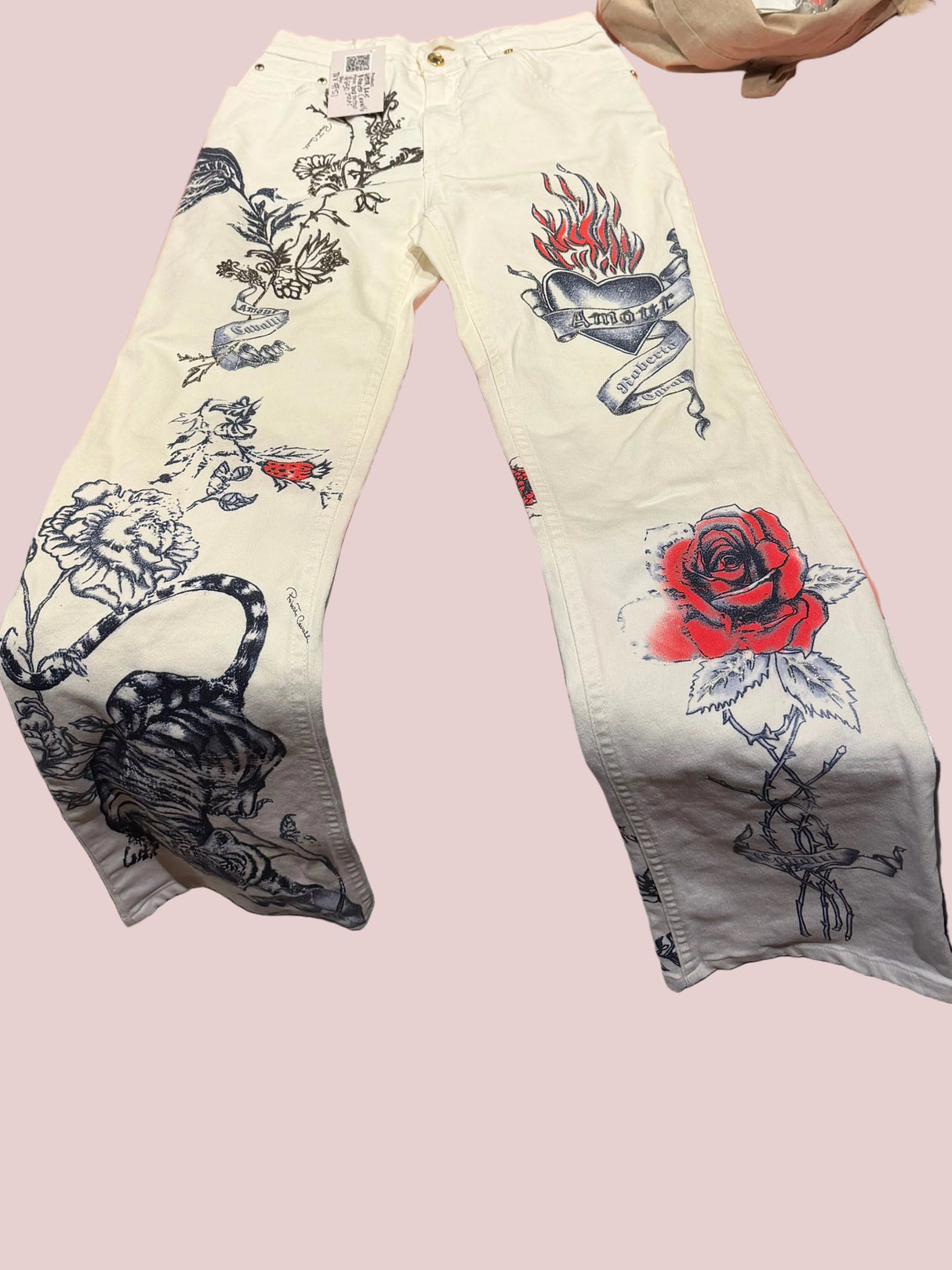 Ultra Rare Roberto Cavalli 2003 tattoo jeans TUV #51
