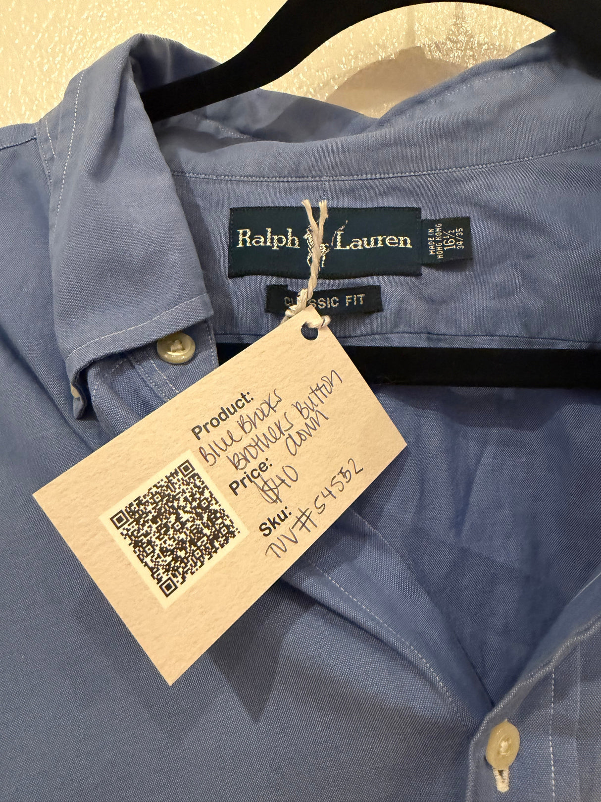Blue Ralph Lauren button down #54552