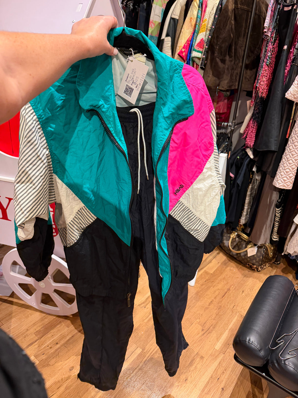 80s ski suit “Apres ski” TUV #12131