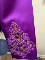 Vintage Purple Givenchy Embellished Blazer with Stunning Embroidery- size M