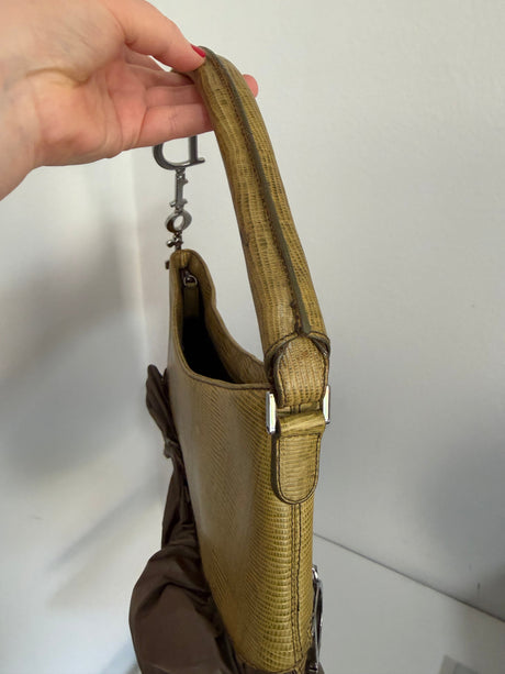 Rare Vintage Christian Dior by John Galliano Ballet Corset Hobo Bag - Y2K Era (Olive/Green) - sku tuv #3