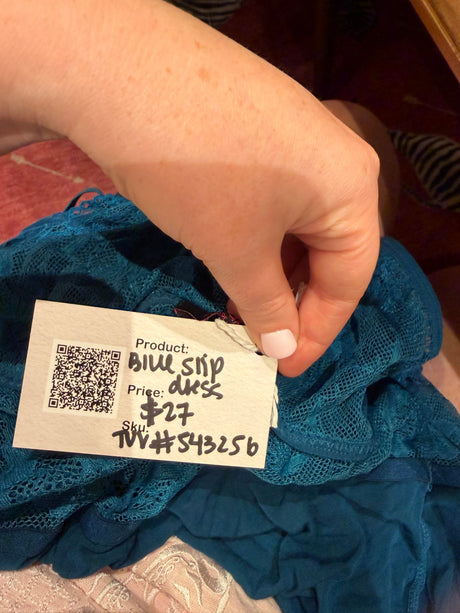 Blue slip dress - TUV #543256