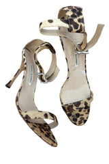 Manolo Blahnik Cheetah heels with embellished buckle (41)