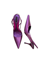Escada purple satin heels (41)
