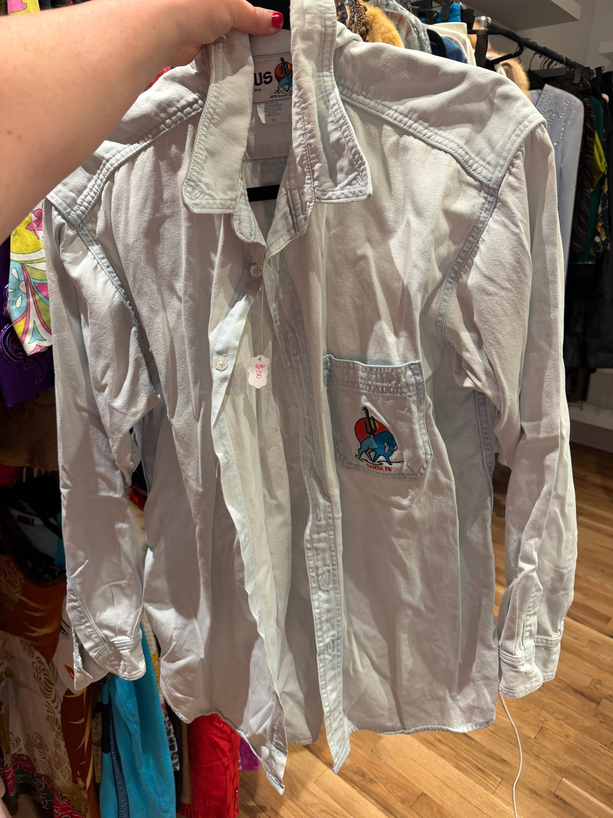 Santa Fe Denim/jean Button Down - sku tuv #604