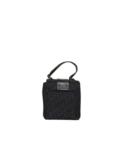 Dior trotter monogram box bag with diorissimo black print
