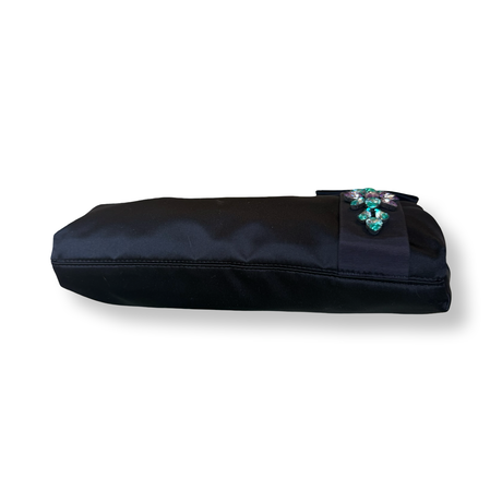 Fendi Satin Jeweled Clutch