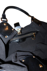 Louis Vuitton black Mahina hobo large bag
