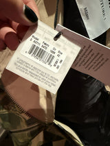 Moschino Green & Ivory Leather Million Dollar Skirt
