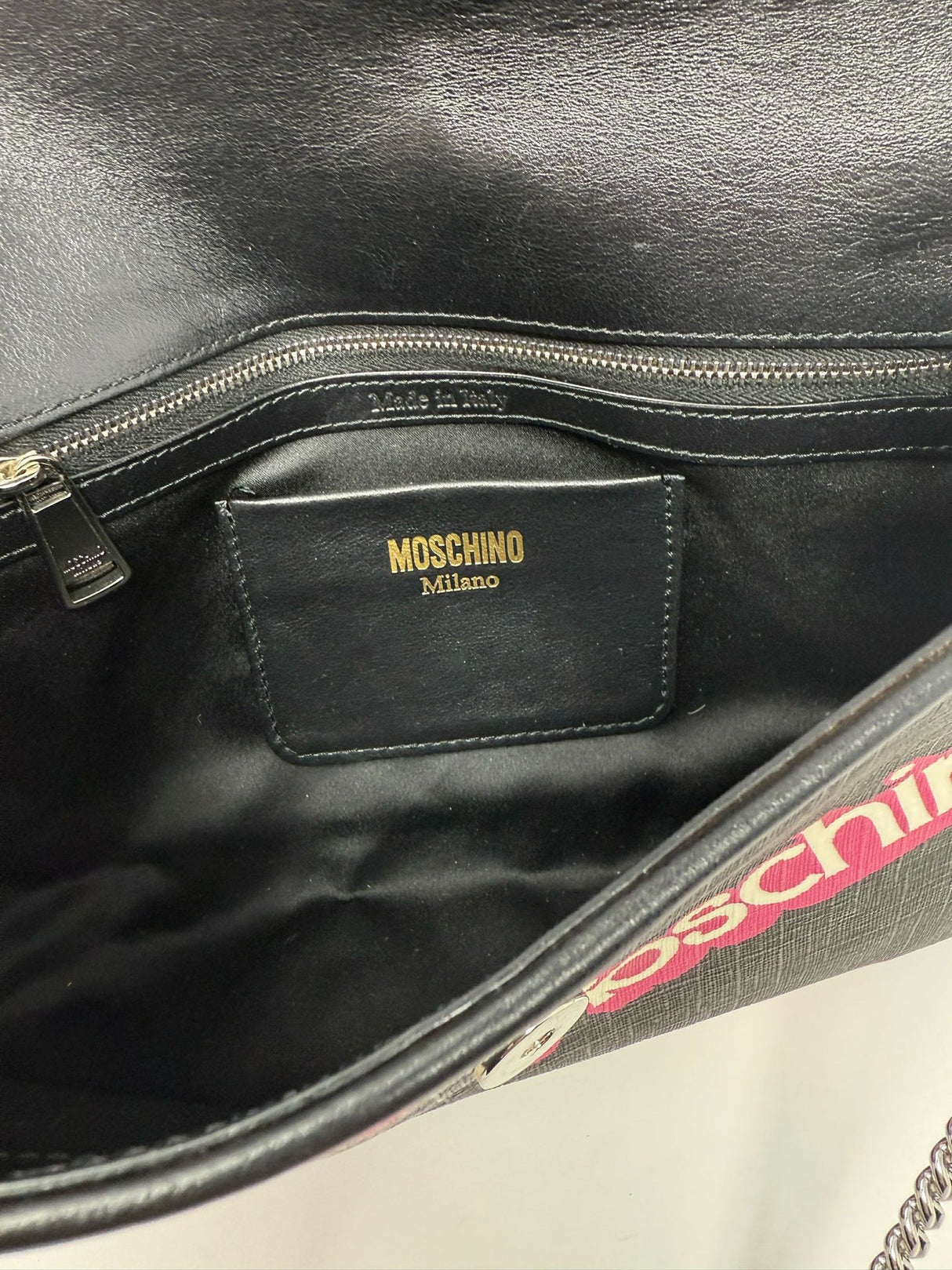 Moschino Pink & Black Barbie Shoulder Bag / Clutch