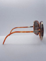 “Le Carré Ambre” 1970s Ted Lapidus Handmade Sunglasses