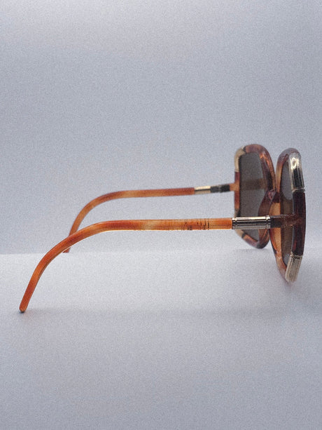 “Le Carré Ambre” 1970s Ted Lapidus Handmade Sunglasses