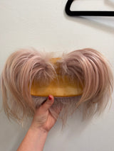Rare Dior by John Galliano FW 2003 Pink Mongolian fur & Patent Leather Columbus Clutch - runway piece - TUV #88885