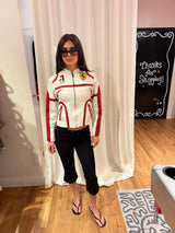 Vintage Ferrari 100% leather racing jacket - TUV #00012