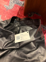 Vintage 100% leather black skirt - TUV #35231