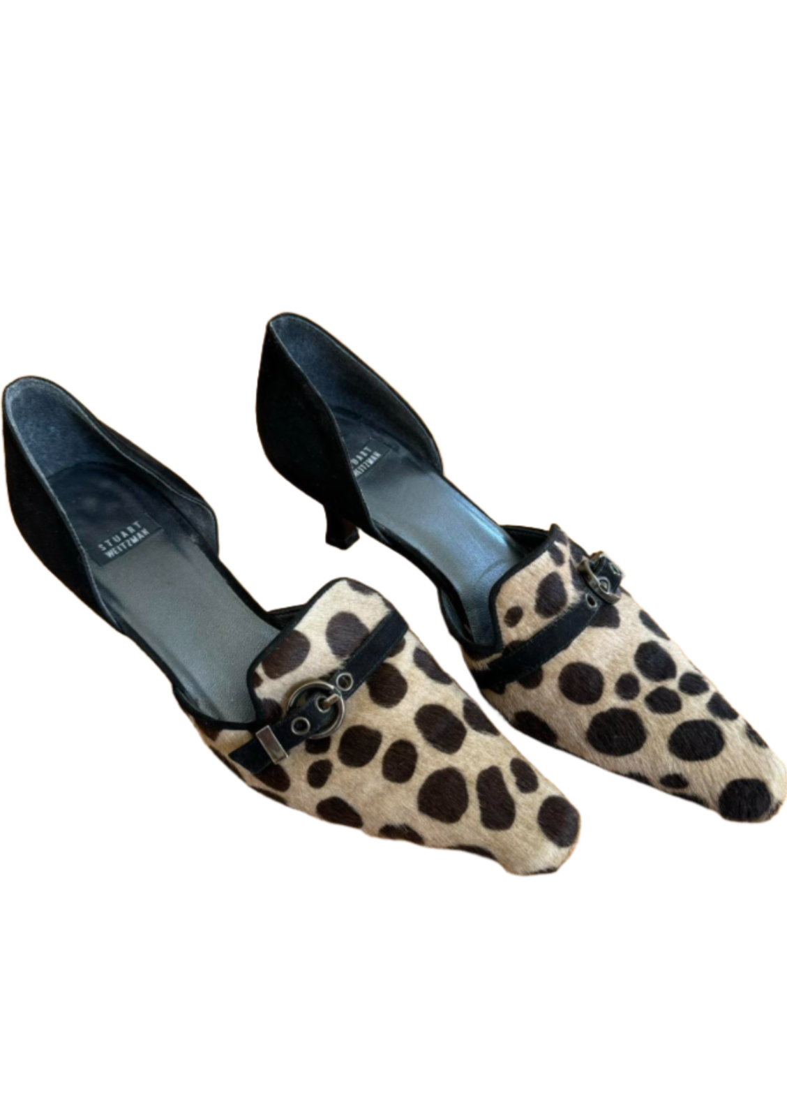Stuart Weitzman Pony Hair Kitten Heels