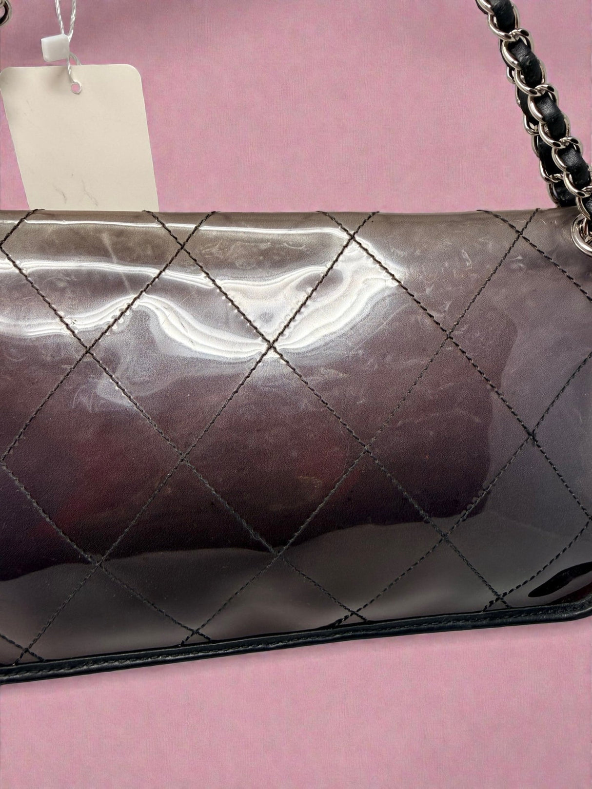 Chanel Stitched PVC and Calfskin Naked Flap