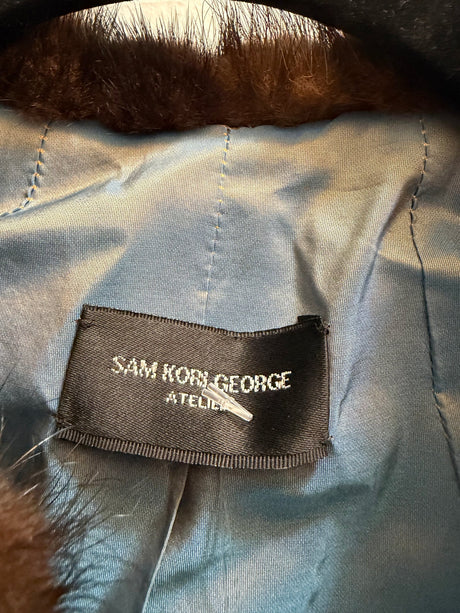 Sam Kori George Atelier wool jacket with mink trim - tuv #321895