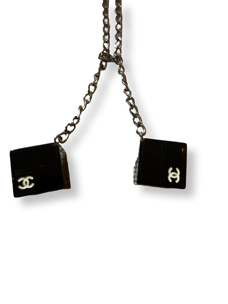 Chanel Vintage Cube Charm Chain Belt/Necklace