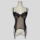 Mesh patterned corset
