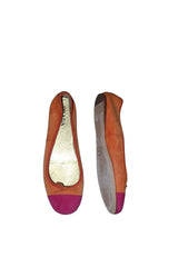 Prada orange and pink ballerina flats with bows (37)