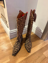 Cheetah pony hair boots size 7 - TUV #324567