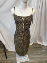 Fendi Leopard Print Midi Dress