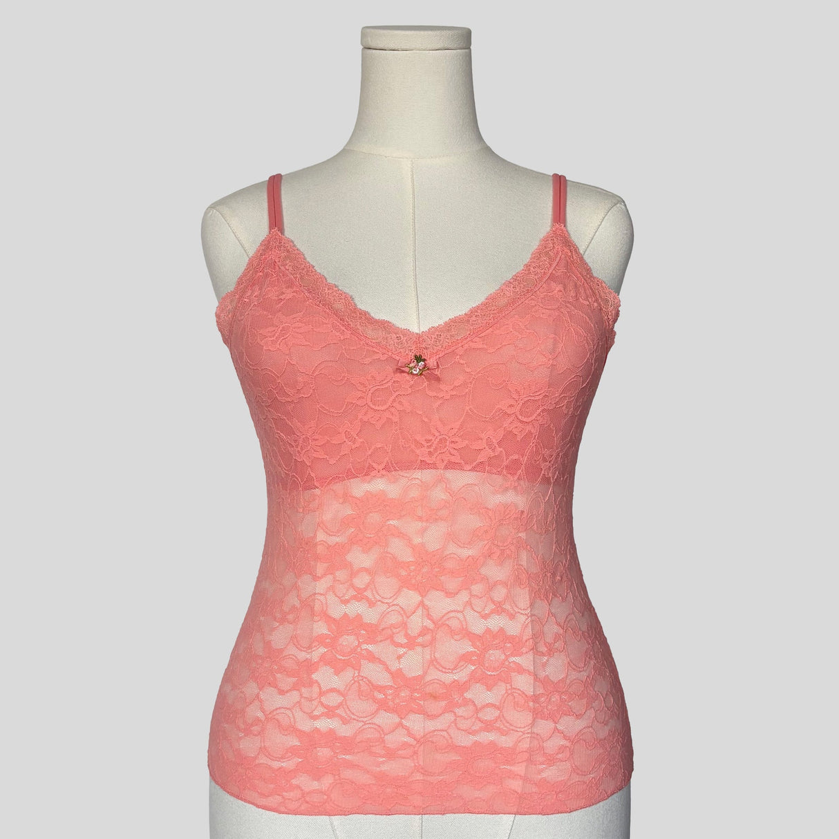 Lace cami in peach