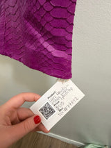Lopez Knudsen vintage purple python top - sku tuv #77892