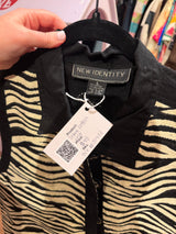 “As is” zebra cotton vest tuv #35473