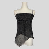 Polka dot asymmetrical cami