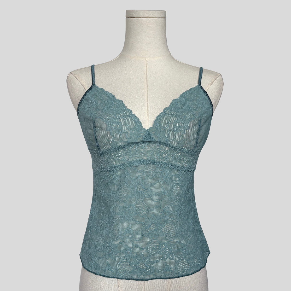 Dainty lace cami in blue