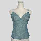 Dainty lace cami in blue