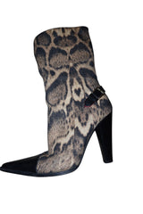 Roberto Cavalli Leopard boots (37)