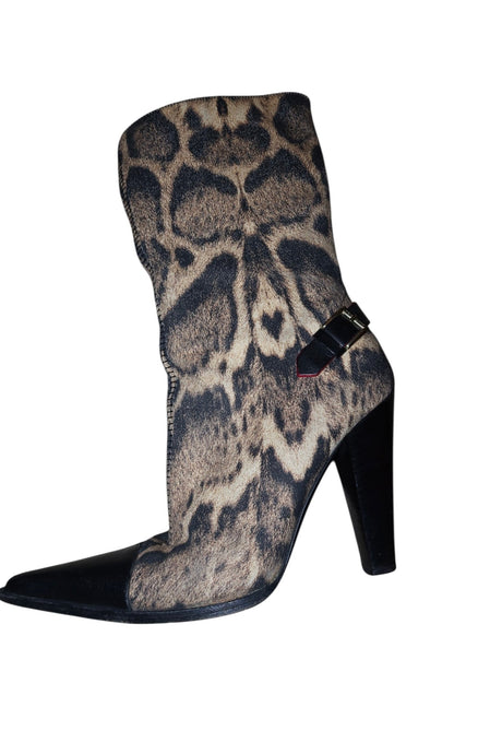 Roberto Cavalli Leopard boots (37)
